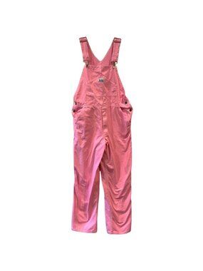 Davidson Studio Dyed Pink Bib Overalls Size 30x32 Rugged Blue Brand Painter